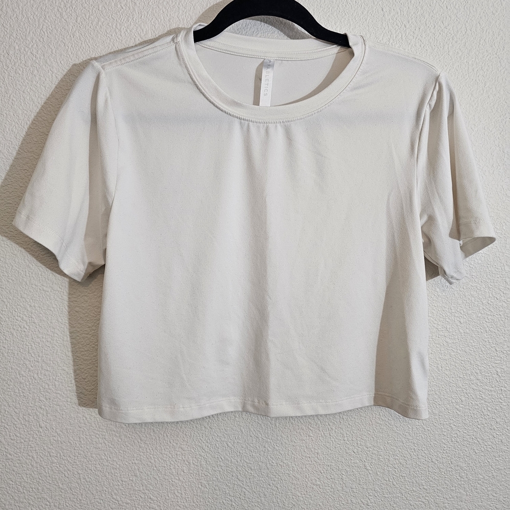 Fabletics Cream Crop Top